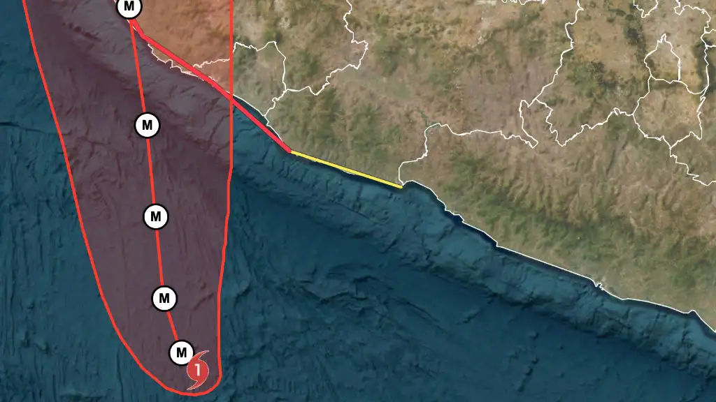 Debido al huracán Simon, se pronostican lluvias torrenciales en zonas de Guerrero y Michoacán