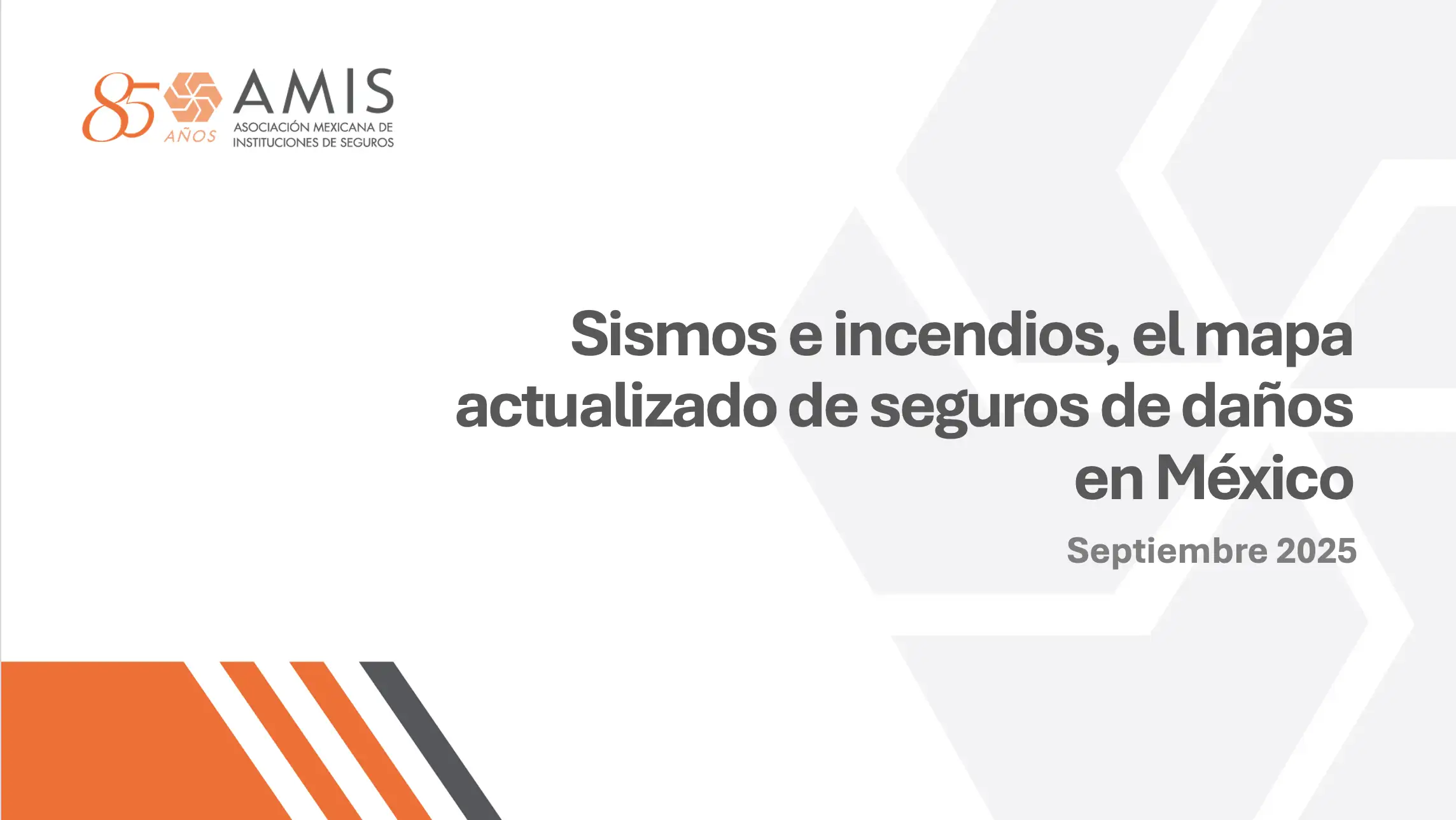 Presentación- Conferencia "Sismos e incendios, el mapa actualizado de seguros de daños en México"
